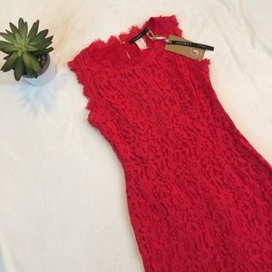 Joompy Red Lace Dress